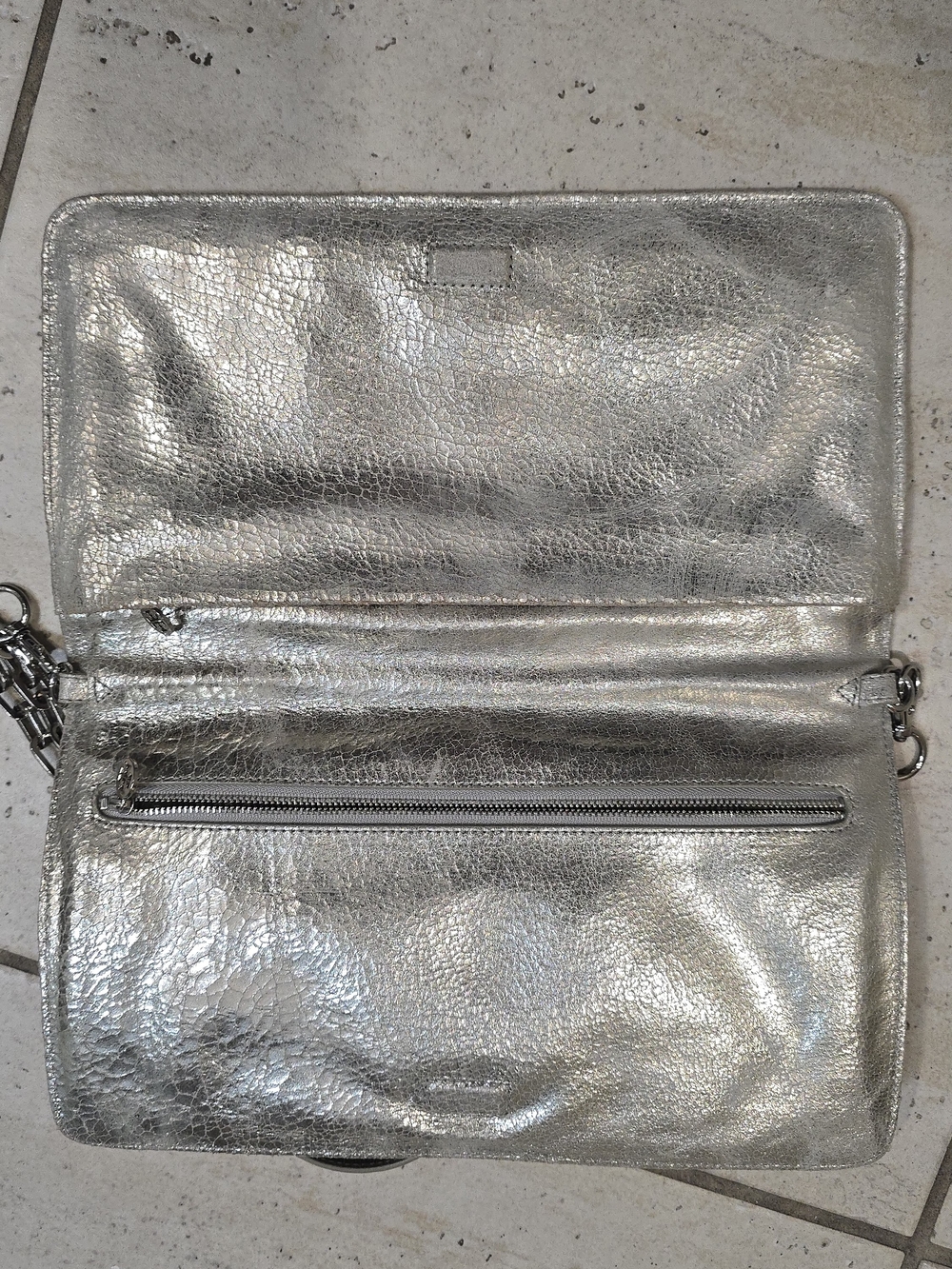 Tory Burch Silver Shoulder Bag - Picture 3 of 8
